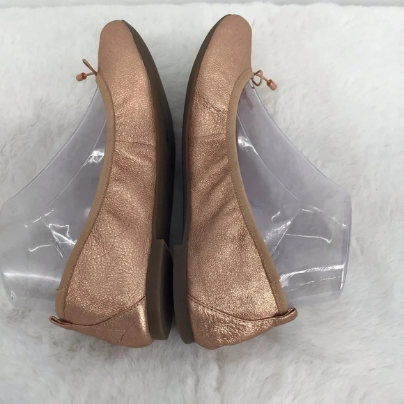 Jessica Simpson Nalan Leather Rose Gold Ballet Flats Casual Career Size 7.5 - Picture 6 of 11